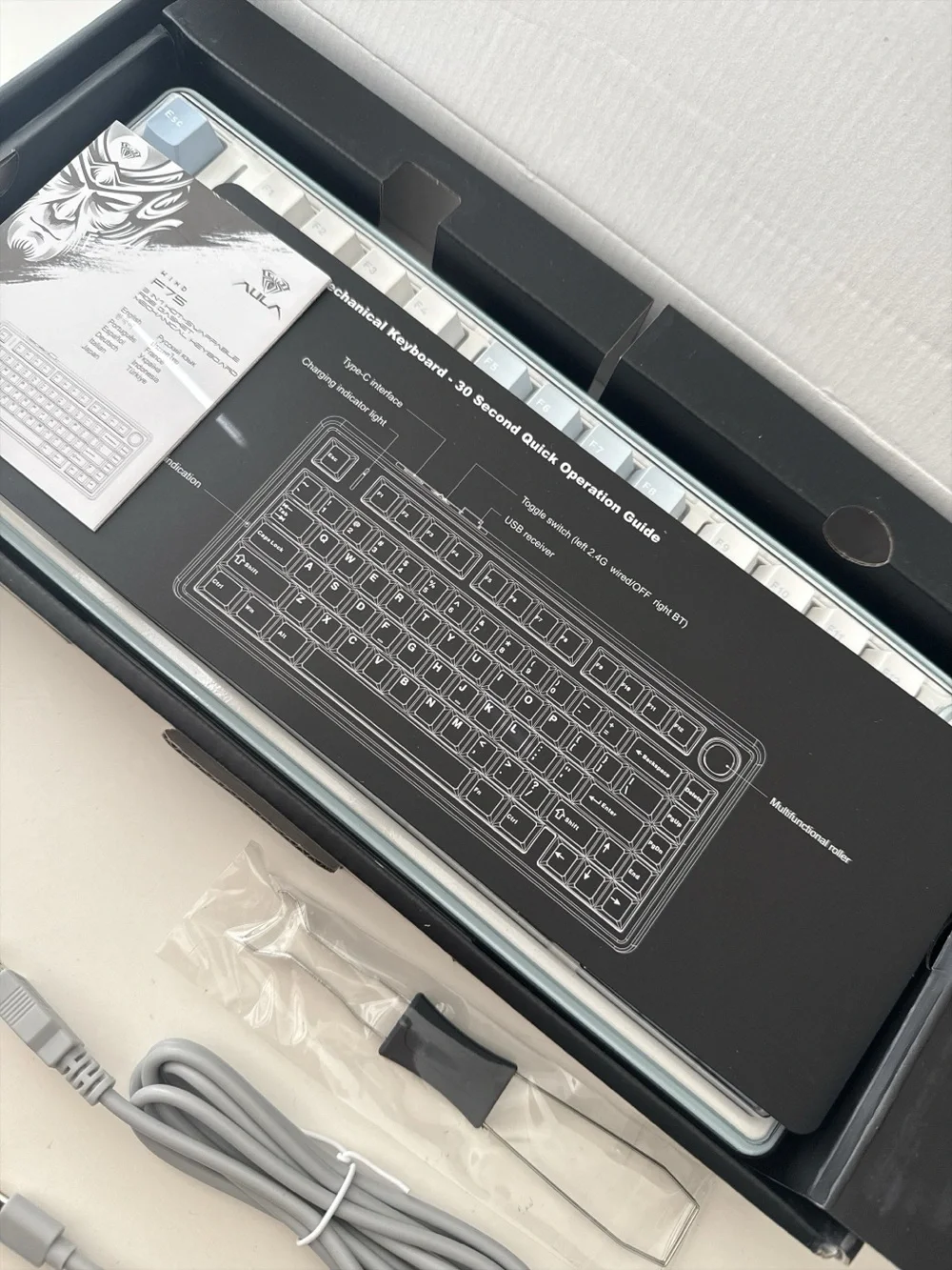 Brand new AULA F75 wireless mechanical keyboard - creamy sound, RGB backlight,